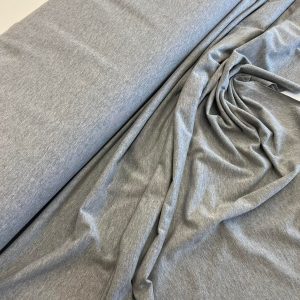 Pilkas tamsesnis melanžinis medvilninis trikotažas MEL20P, 1m 2394