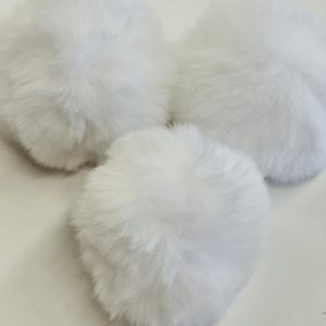 Baltas kailinis bumbulas, apie 8cm, 1vnt 00033