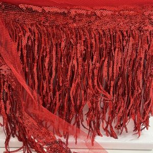 Raudonų žvynelių juosta, 15cm, 1m 02428