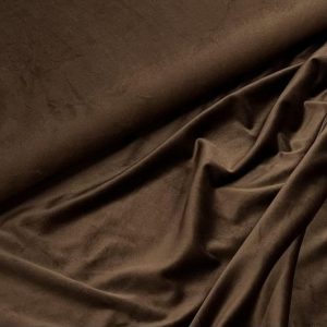 Šokolado spalvos Soft veliūras, 1m 2455