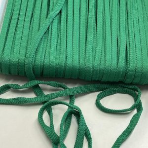 Ryškiai žalia plokščia virvelė, 1m 5508/240