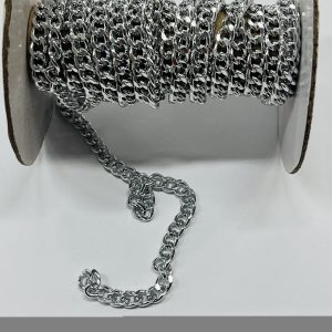 Sidabrinė grandinėlė, 5mm, 1m DLA044/031