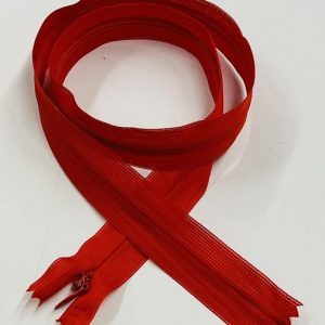 Raudonas paslėptas užtrauktukas, 65cm, 1vnt 65p/162