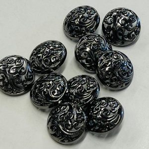 Juodo metalo raižyta saga, 15mm, 1vnt 03245