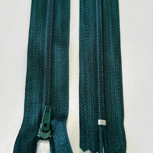 Tamsiai žalias spiralinis užtrauktukas, 20cm, 1vnt 20s/273