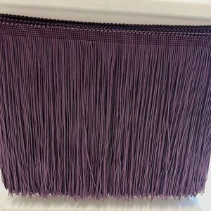 Tamsesnės pelenų alyvos spalvos kutų juosta, 20cm, 1m 02463