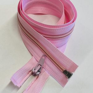 Šviesiai rožinis atsegamas užtrauktukas, 75cm, 1vnt 75/133