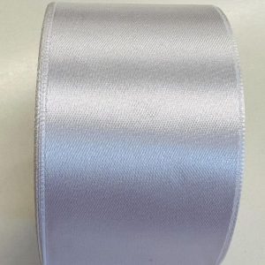 Balta atlasinė juostelė, 5cm, 1m S50/3001
