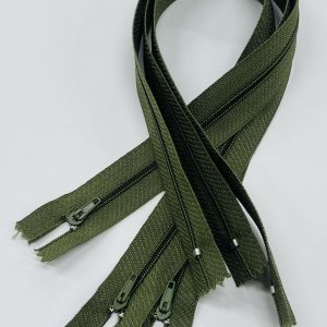 Samanų spalvos spiralinis užtrauktukas, 40cm, 1vnt 40s/263