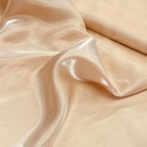 Šviesios karamelės spalvos organza, 1m 2515