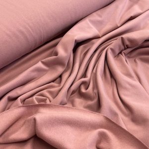Pelenų rožinis trikotažas su pūkeliu ir elastanu, 1m 0551
