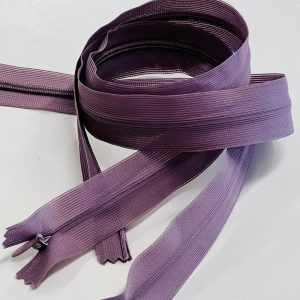Pelenų alyvinis paslėptas užtrauktukas, 60cm, 1vnt 60p/D206