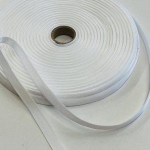 Baltos spalvos 10mm petnešėlių guma, 1m FLG6821/101