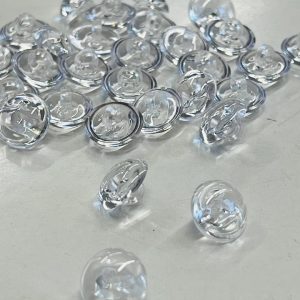 Skaidri, apvali sagutė ant kojelės, 13mm, 1vnt B10/0124/430