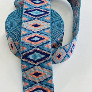 Spalvota guma „Actekai”, 5cm, 1m PAT001