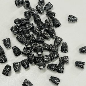 Juodo metalo raižyti virvelių laikikliai kūgio formos, 1vnt 5004K4