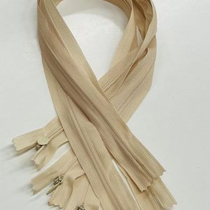 Rusvas paslėptas užtrauktukas, 45cm, 1vnt 45p/291