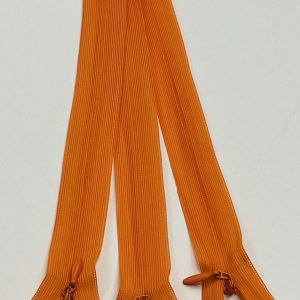Ryškiai oranžinis paslėptas užtrauktukas, 22cm, 1vnt 22p/158