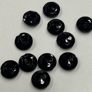 Juoda plastikinė šlifuotais kampais saga, 2cm, 1vnt 107032/332