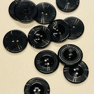 Juoda/skaidri plastikinė saga, 27mm, 1vnt 13224449/332