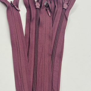 Tamsesnis pelenų rožinis paslėptas užtrauktukas, 18cm, 1vnt 18p/418