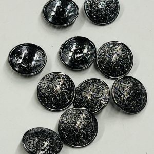 Juodo metalo saga „Riestainis”, 2cm, 1vnt 02532