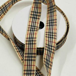 Dekoratyvinė juostelė „Burberry”, 15mm, 1m YC2279
