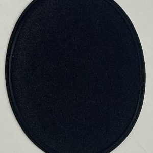 Juoda, neutrali aplikacija – lopas, ovalo formos, 13,7*11cm, 1vnt 02561