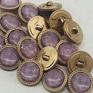 Auksinė saga „Skaidrus alyvinis akmuo”, 21mm, 1vnt 02572
