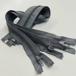 Pilkas atsegamas užtrauktukas, 65cm, 1vnt 65/528