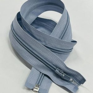 Šviesiai pilkas atsegamas užtrauktukas, 60cm, 1vnt 60/689