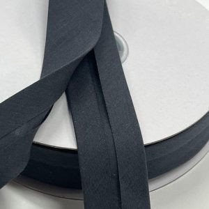 Tamsiai pilka medvilninė kantavimo juostelė, 25mm, 1m BZ2525/320