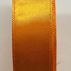 Ryškiai oranžinė atlasinė juostelė, 18mm, 1m S18/3028