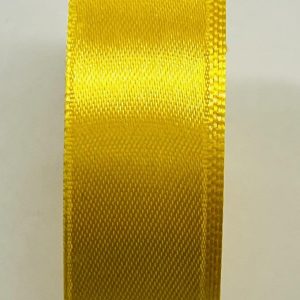 Ryškiai geltona atlasinė juostelė, 18mm, 1m S18/3014