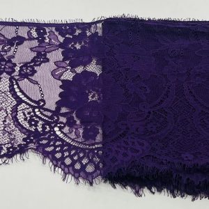 Tamsiai violetiniai nėrinių juosta, 26,5cm, 1m 03019