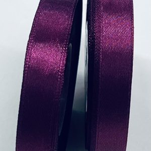 Ciklameno spalvos atlasinė juostelė, 12mm, 1m S12/3087