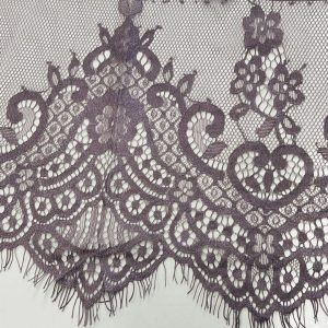 Pelenų rožinė nėrinių juosta, 20cm, 1m 02491