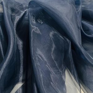 Tamsiai mėlyna organza, 1m 1087