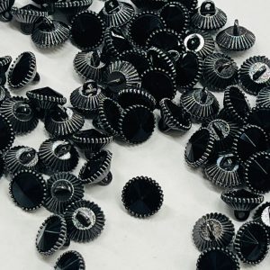 Juodo metalo juoda šlifuota sagutė, 12mm, 1vnt 02612
