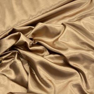 Karamelės spalvos atlasas su elastanu, 1m 0796
