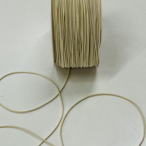 Kreminė plonytė gumytė , 1,2mm, 1m 852212/103