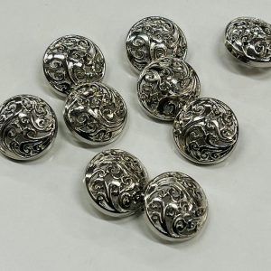 Sidabrinė, raižyta saga, 2,5cm, 1vnt 02664
