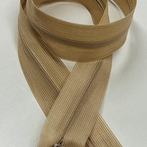 Šviesiai rudos spalvos paslėptas užtrauktukas, 50cm, 1vnt 50p/D098