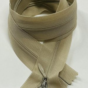 Paslėptas šviesiai rudas užtrauktukas, 65cm, 1vnt 65p/D101