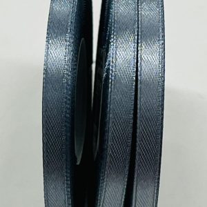 Pilka atlasinė juostelė, 6mm, 1m S06/3130