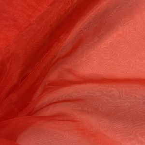 Raudona organza, 1m 2567