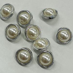 Sidabrinė saga „Perlas sidabro spąstuose” 22mm, 1vnt 00825