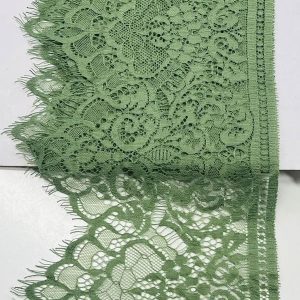 Samanų spalvos  nėrinių juosta, 18cm, 1m 02775