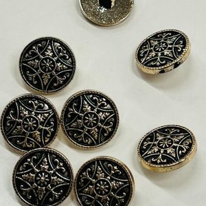 Auksinė saga „Kvadratinis ornamentas”, 21mm, 1vnt 02861