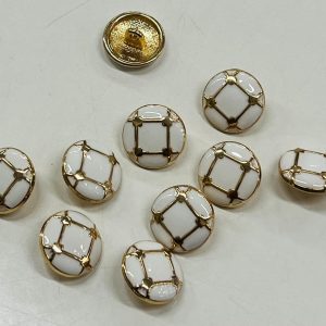 Auksinė saga „Baltas kvadratas”, 15mm, 1vnt 02873